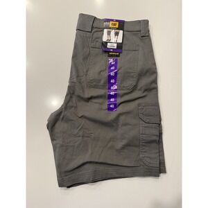CAT Mens Cargo Shorts 40 Gray Cotton Blend Canvas Workwear 1981304